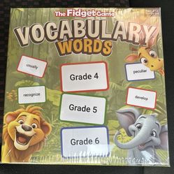 The Fidget Game Vocabulary Words Grade 4 5 6 NEW