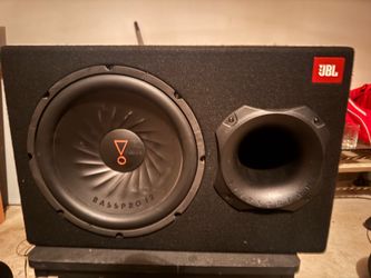 JBL 12 inch subwoofer with amp