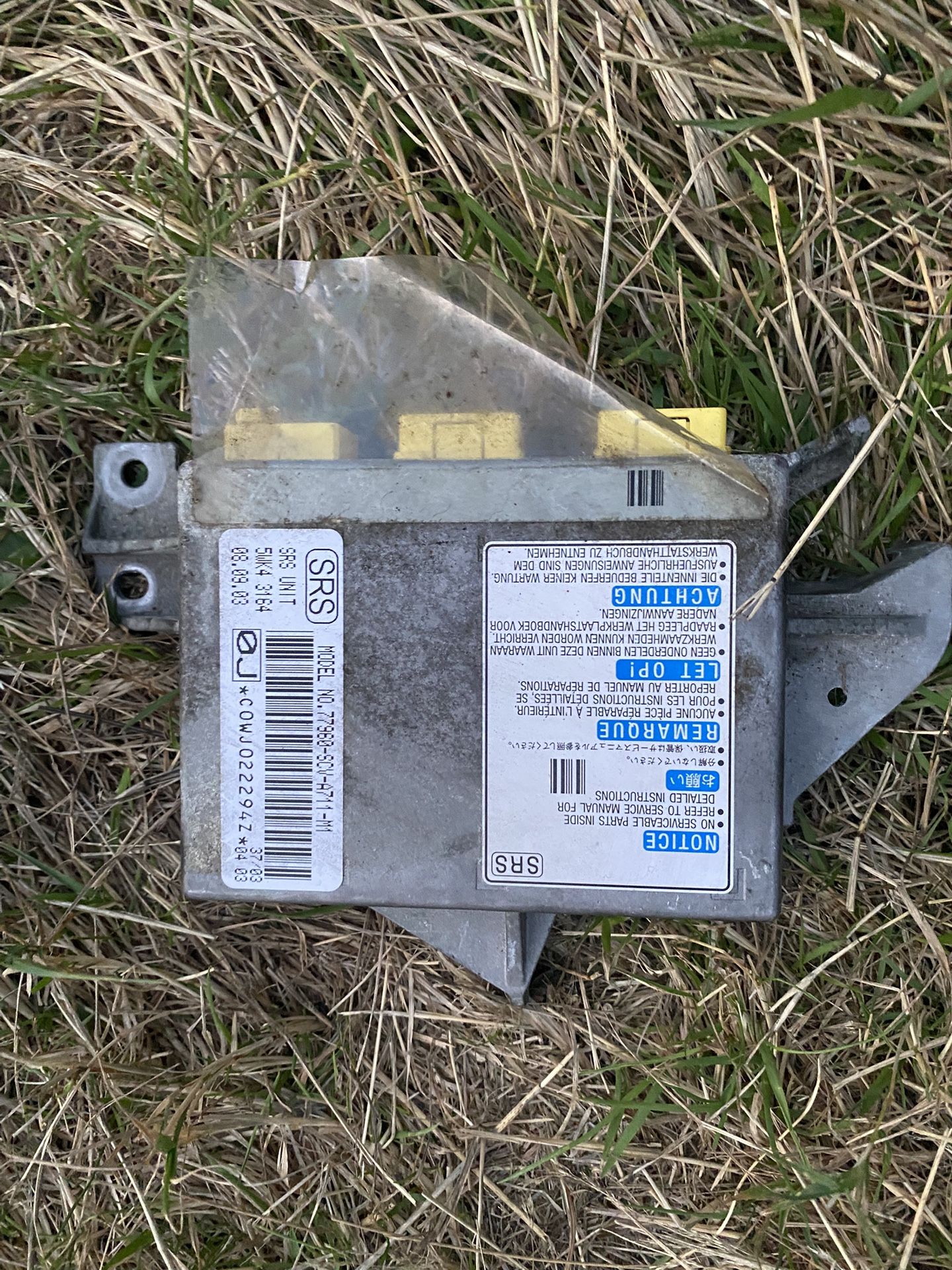 Srs Control Module Honda Part