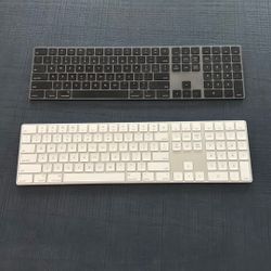 Two Apple Magic Keyboard With number pad A1843