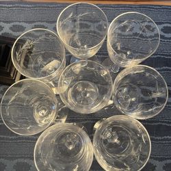 Set Of 8 - Water Goblets - USED- Tiffin-Franciscan Delores 