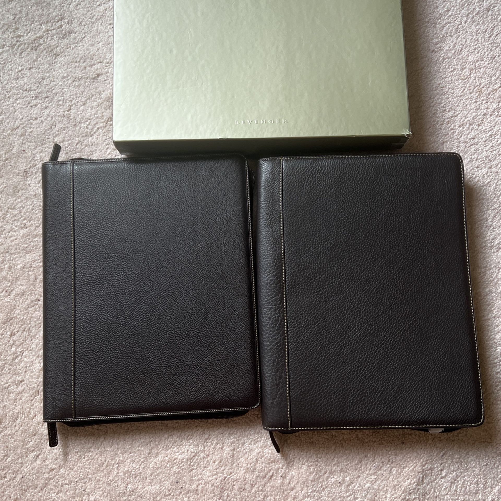Levenger Executive Leather Zip Folio