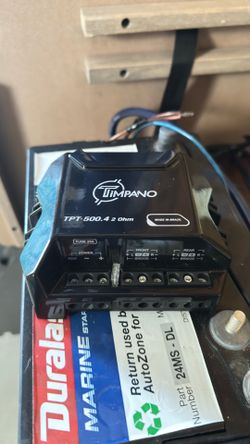 Timpano Compact 1 Channel TPT500 2 Ohms Car Audio Amplifier- 1x 500 Watts at 2 Ohm