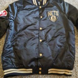 BNWT Starter Brooklyn Nets NBA 75th Anniversary Jacket