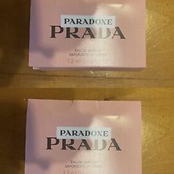 2 X New for 2022 Prada Paradoxe EDP Eau de Parfum Spray 1.2ml / 0.04oz Each New