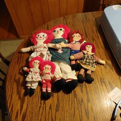 Raggedy Ann And Andy Vintage Dolls