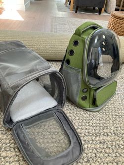 TSA Approved Travel Pet Carrier & Pet Hiking Backpack Set Small Dog Cat
