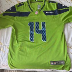 Seattle Seahawks #14 DK Metcalf Color Rush Jersey 