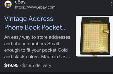 Vintage address book