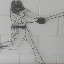Baseball Iron Decorative Metal Wall Art