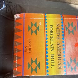 Native American Porcelain Doll