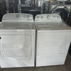 Available washer and dryer