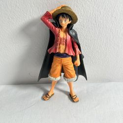 One Piece Figurine Monkey D Luffy Figurine PVC 6.5" Tall Straw Hat Pirate Anime 