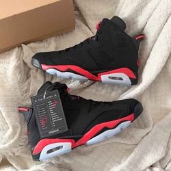 🔥🏀 Jordan Retro 6 (VI) Black Infrared 2019 Release BRAND NEW/DS [$440 on Stock X]