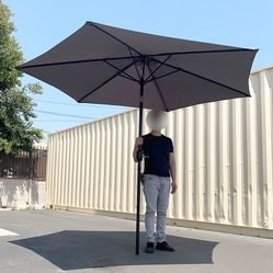 (New in box) $40 Outdoor 10ft Patio Umbrella with Tilt and Crank, Garden Market (Base not included)