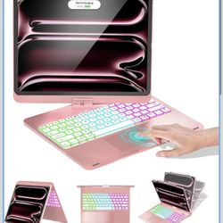 Baisla Funda para iPad Pro de 13 pulgadas con Teclado (M5/M4) e iPad Air 13 (M3/M2), Teclado de Carcasa Rígida Premium para iPad Pro 12.9 (6ª/5ª/4ª/3ª