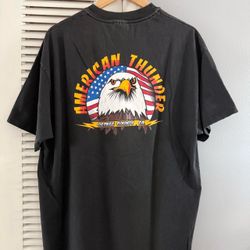 Vintage American Thunder Orange County California T-shirt Sz XL