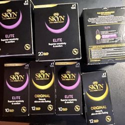 5 Boxes Of Condoms 20ct Skyns