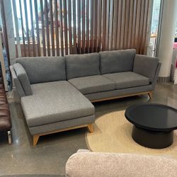 Left Facing Grey  Sectional 