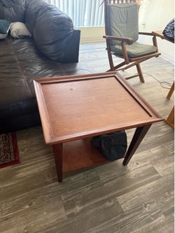 Two wood Side tables