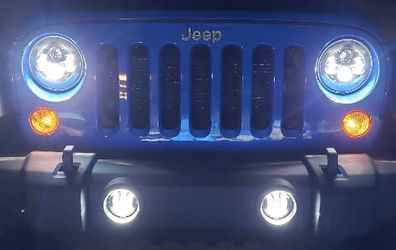 NEW Led Headlight + Fog Light Jeep Wrangler