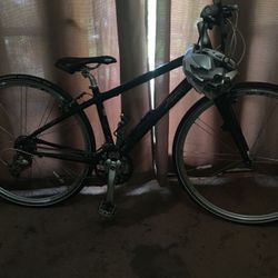 Trek aluminum road bike with carbon fiber fork