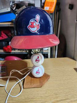 Cleveland Indians baseball helmet lamp