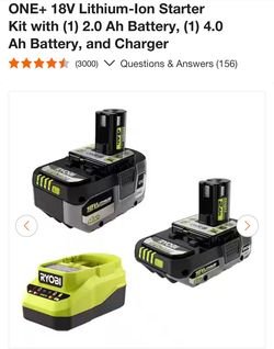 Brand New Ryobi Batteries