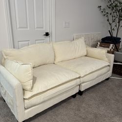 Cream Sofa – Removable & Washable Covers