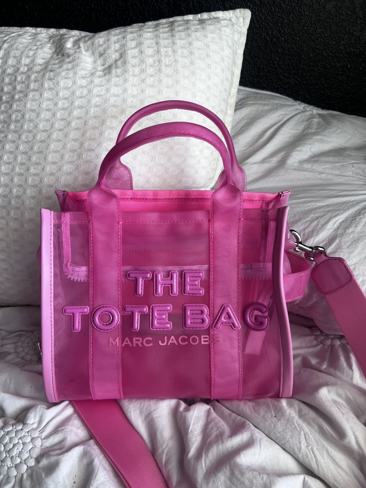 Marc Jacobs’s Pink Mesh Tote Bag