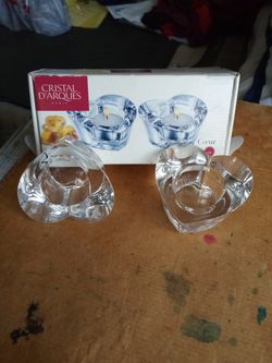 $4.00 - Candle Holder Cristal D' Arques - Paris I