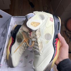 Jordan 5 Off White Sneakers Men’s 9.5