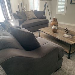 3 Piece New Couch Set Gray 