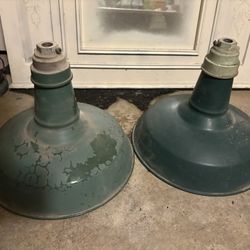 RARE Vintage Industrial Lights - Benjamin/Wheeler Style - Farmhouse Decor