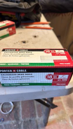 Porter Cable 18GA 2" Brad Nails 5000 Count x2
