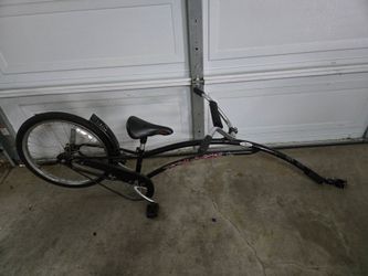 Trail-a- bike attachment
