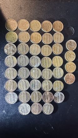 Lote De Pennys Del 1940 Asta 1990