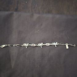 Silver 925 Braclet Dragonfly Design 100% Plata 