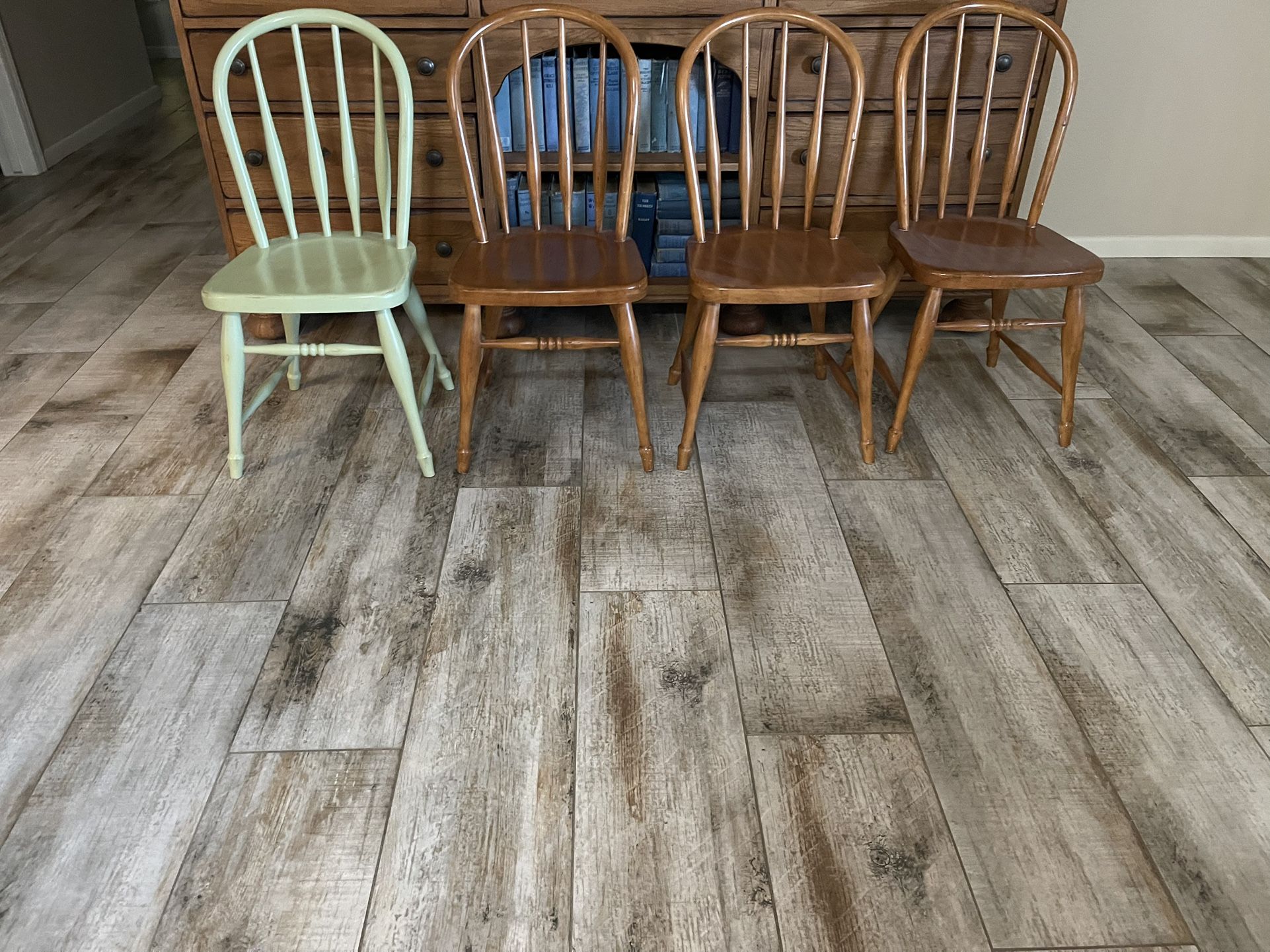 Pottery Barn Kids Farmhouse Wooden Play Chairs
