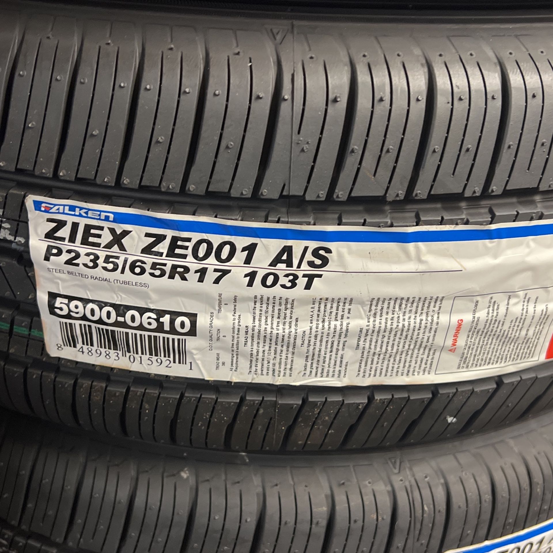235/65/17 Falken Tires Made In The USA