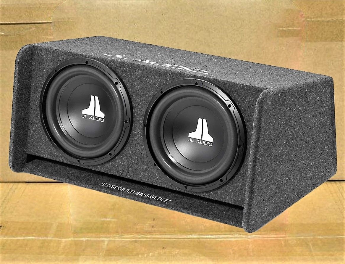 JL Audio Bass Speaker System Dual 10" W0v3 Series Subwoofers 1200 Watts CP210-W0v3 🚨 Payment Options Available 🚨 No Credit Needed 🚨