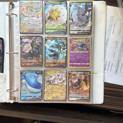 Pokemon Card Binder/200+ Cards(took Pics Of The “nicer” Cards)