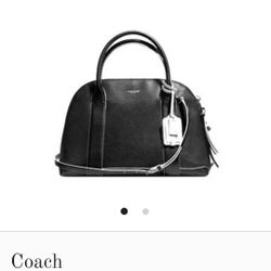 COACH BLEECKER PRESTON SATCHEL PEBBLED LEATHER WITH EDGEPAINT