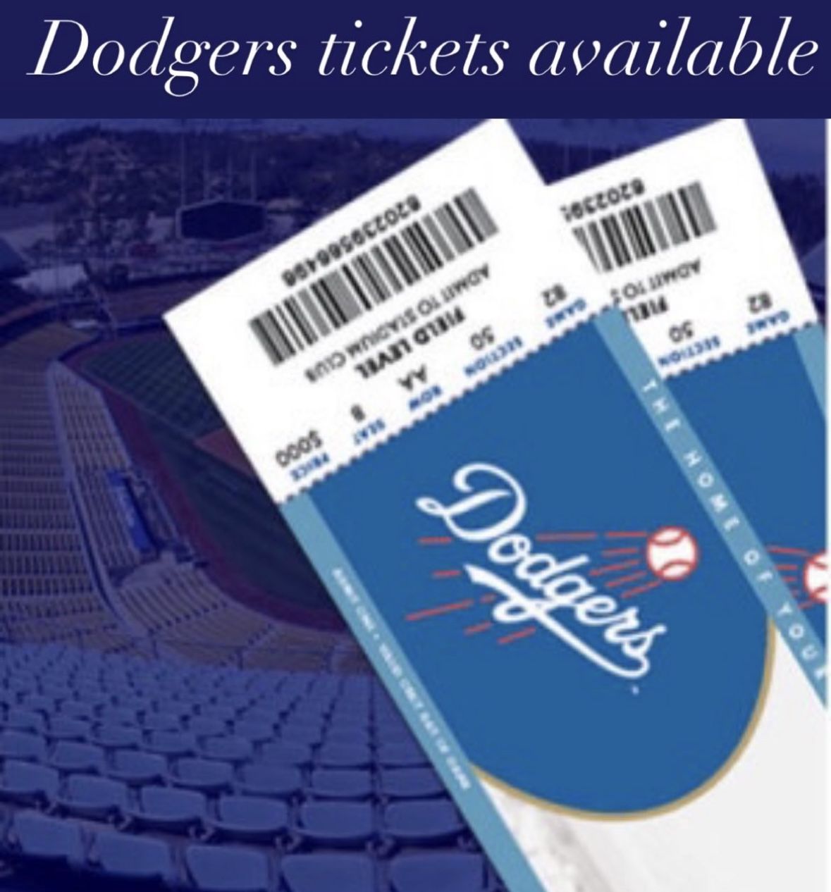 Dodgers Season Tickets