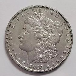 1893 Morgan Silver Dollar 