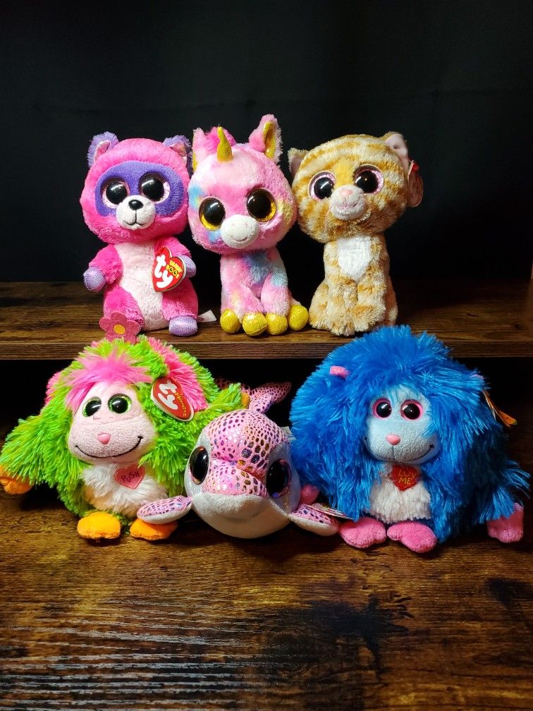 TY Beanie Boos And Monstaz Lot- New With Tags.