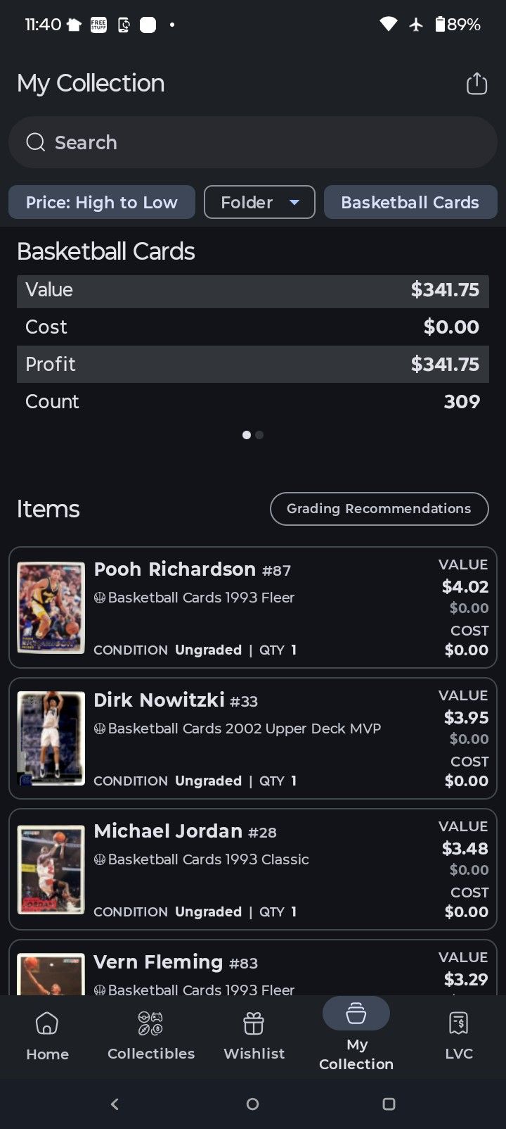 Mint Condition Basketball Card