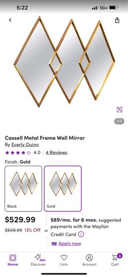 Large Diamond Mirror
