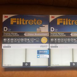 2 PACK Filtrete Size D Allergen & Ultrafine Particles HEPA Air Purifier Filter