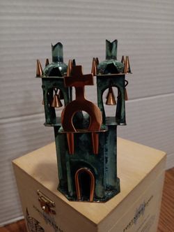 Vintage  1960 Copper folk art, church sculpture Handmade in Peru  By the Quechua Indians $23 Firm 